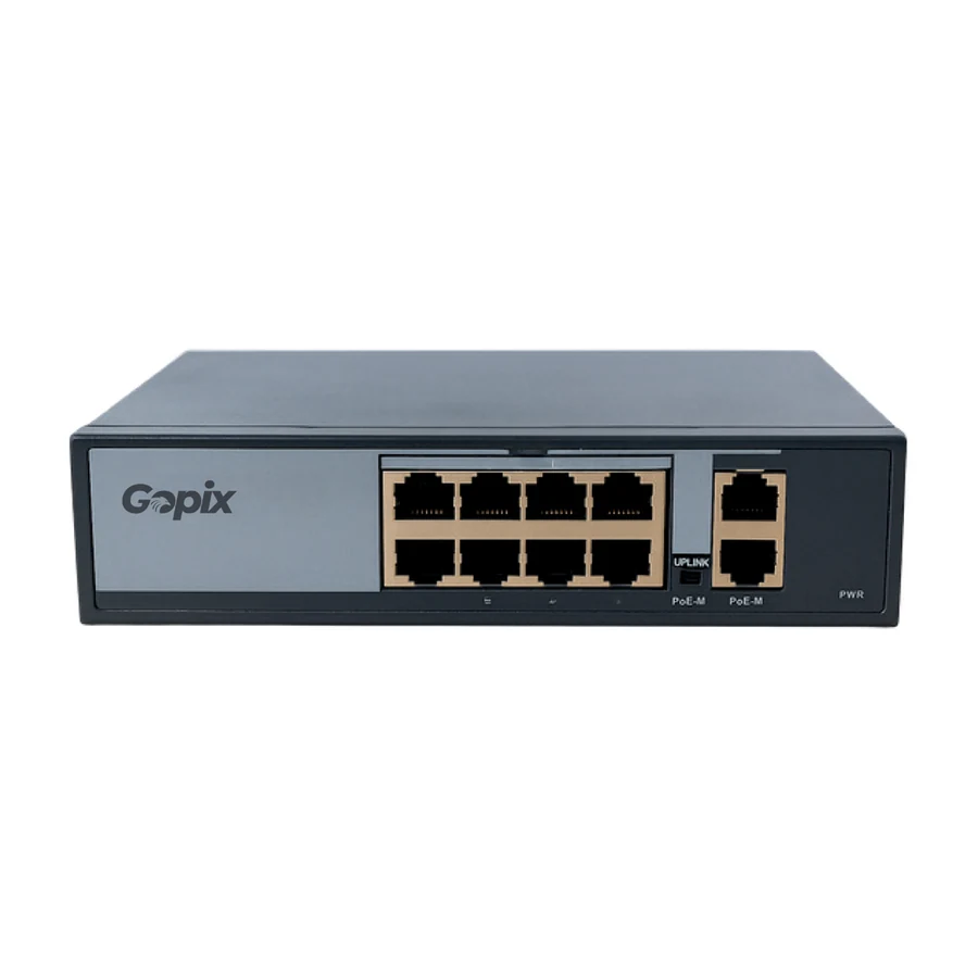 8 PORT UPLINK GIGA POE SWITCH